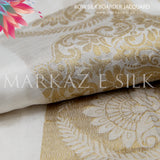 Raw Silk Jacquard Border MS 267 (Price per yard)