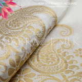 Raw Silk Jacquard Border MS 269 (Price per yard)