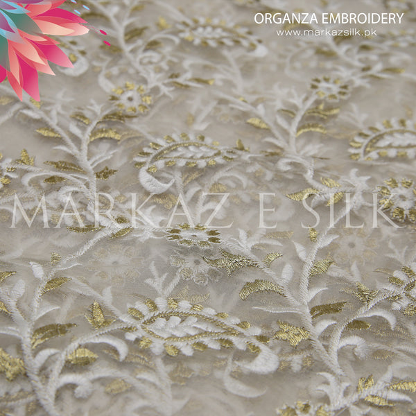 Organza Embroidery MS 373 (Price per yard)