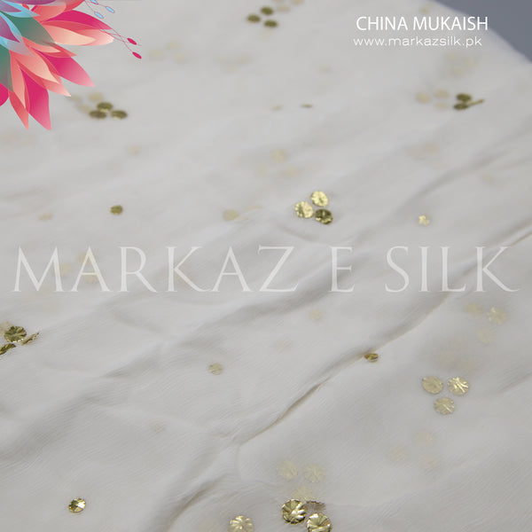 China Crinkle Mukaish MS 415 (Price per yard)