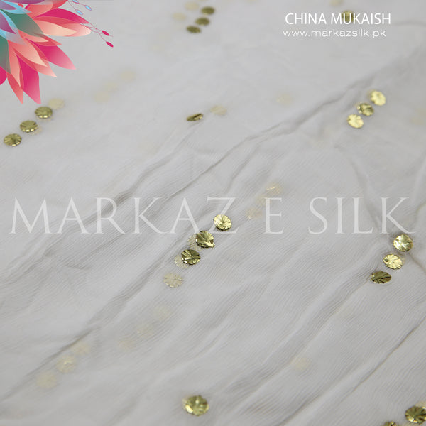 China Crinkle Mukaish MS 422 (Price per yard)