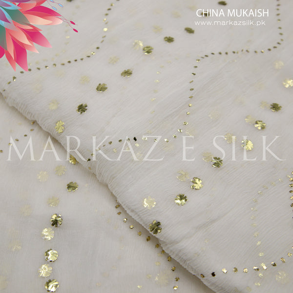 China Crinkle Mukaish MS 427 (Price per yard)