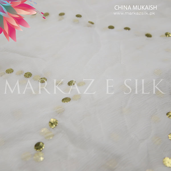 China Crinkle Mukaish MS 428 (Price per yard)