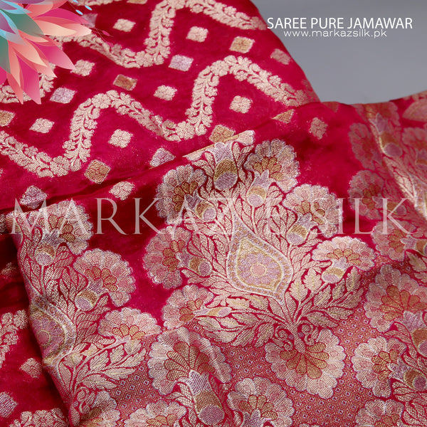 Pure Jamawar Saree MS - 500