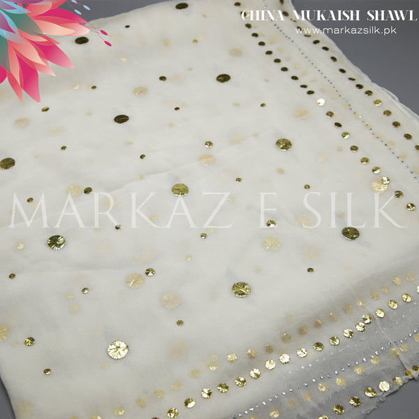 China Mukaish Shawl - MS 575