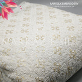 Raw Silk Embroidery - MS 670 (Price is in per yard)