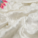 Raw Silk Embroidery MS-674 | Premium Silk Fabric - Price Per Yard - Markaz Silk