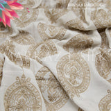 Raw Silk Embroidery - MS 675 (Price is in per yard)