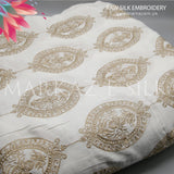 Raw Silk Embroidery - MS 675 (Price is in per yard)