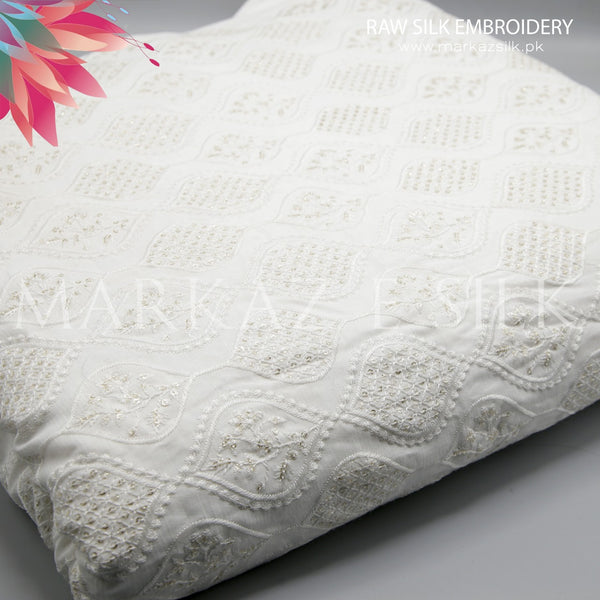 Raw Silk Embroidery - MS 676 (Price is in per yard)