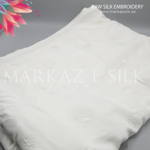 Raw Silk Embroidery - MS 677 (Price is in per yard)