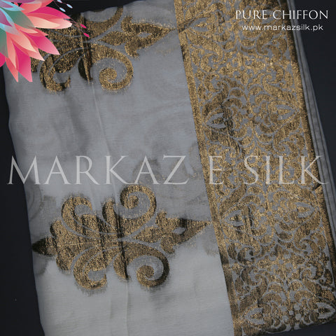 Pure jamawar chiffon dupatta MS-03