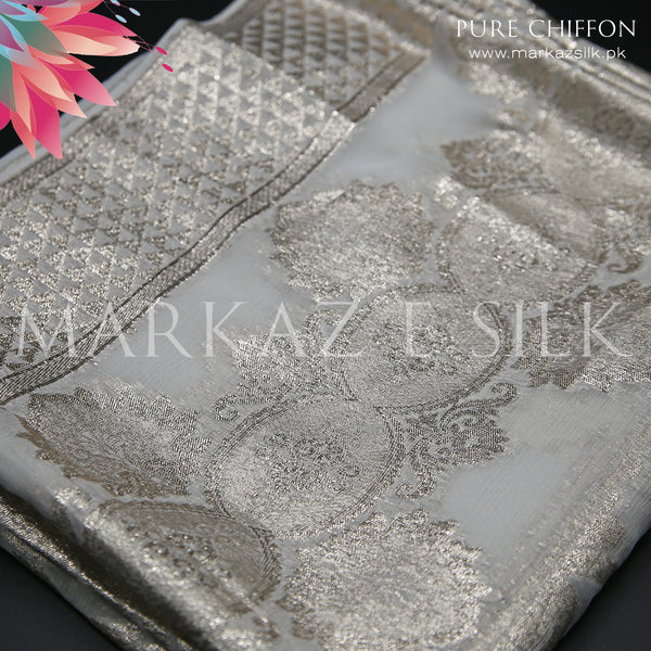 Pure jamawar chiffon dupatta MS-09