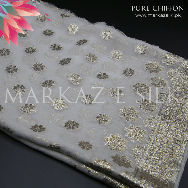 Pure jamawar chiffon dupatta MS-06